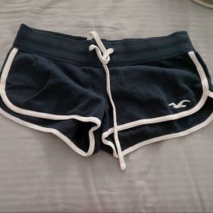 Navy blue Hollister shorts small embroidered logo